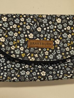 Brakeburn Floral Crossbody Bag Canvas Adjustable Strap Blue